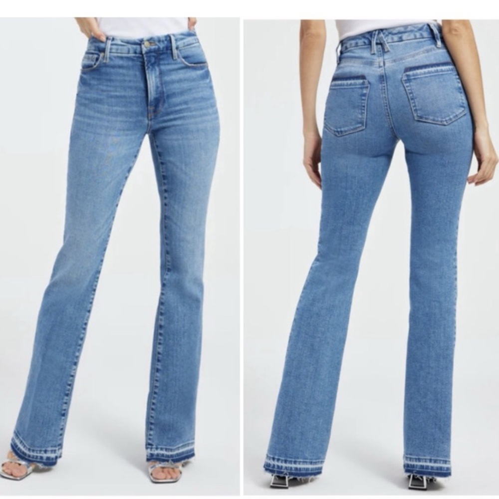 GOOD AMERICAN Good Classic Boot Jean 12/31 indigo412 Size 12 $145